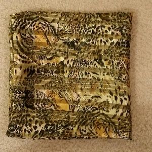 Poly Silk, SquareTiger Scarf/Wrap, Size 42X43 NWOT